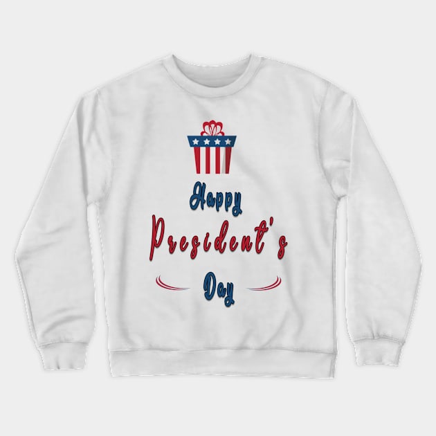 happy president's day Crewneck Sweatshirt by fanidi